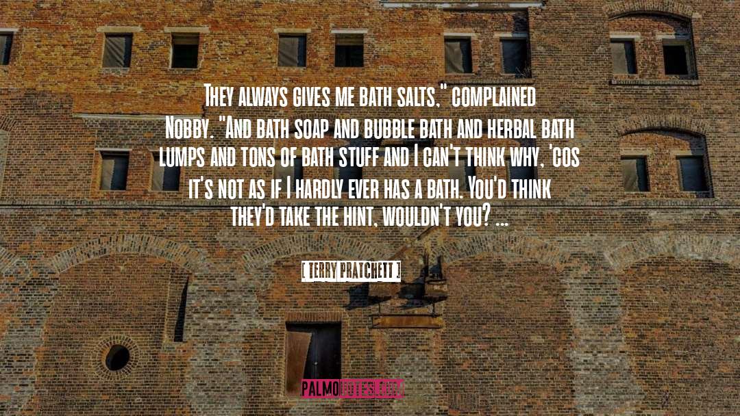 Bubble quotes by Terry Pratchett