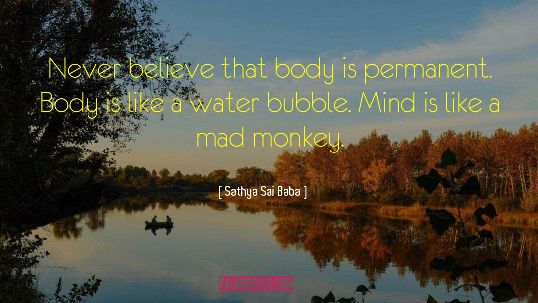 Bubbles For quotes by Sathya Sai Baba