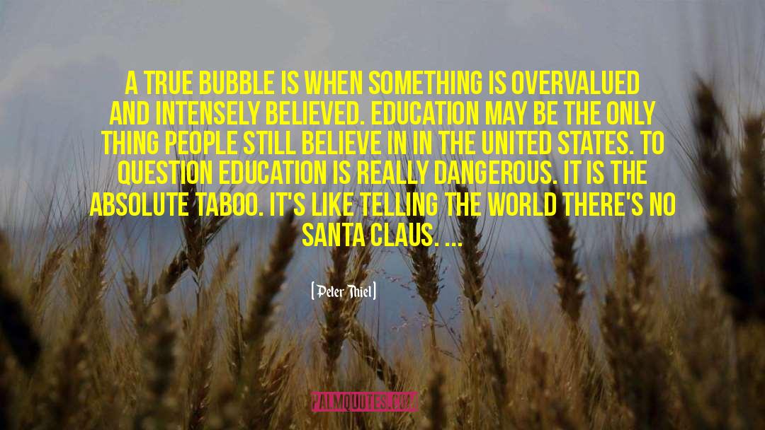 Bubbles quotes by Peter Thiel