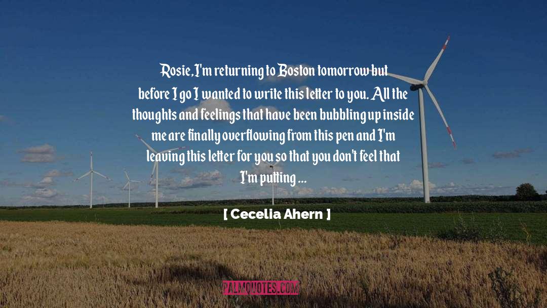Bubbling quotes by Cecelia Ahern
