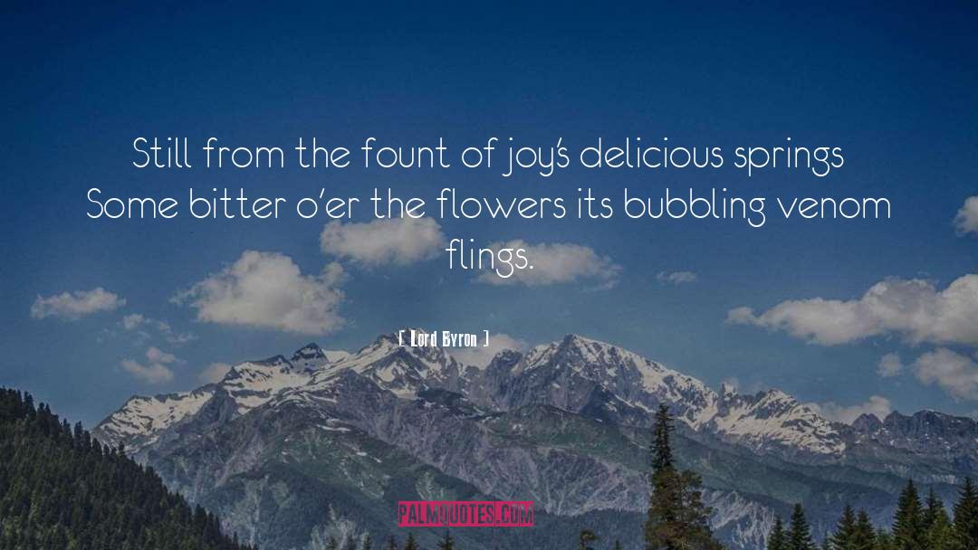 Bubbling quotes by Lord Byron