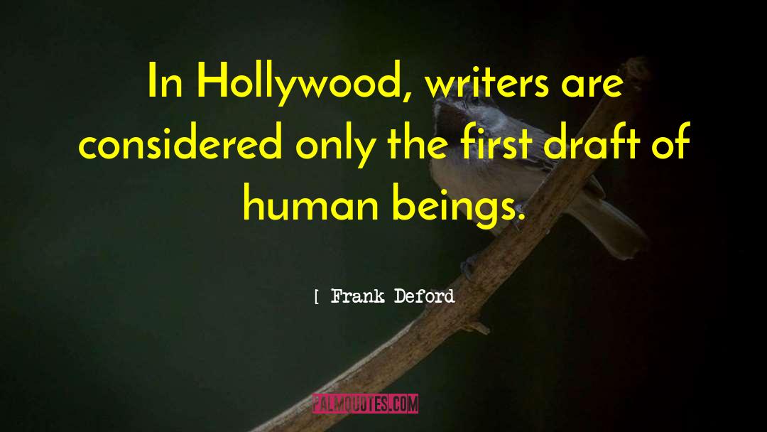 Bucchi Hollywood quotes by Frank Deford