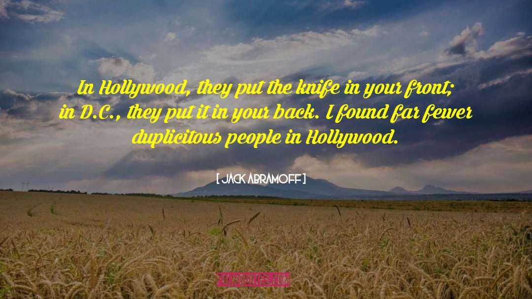 Bucchi Hollywood quotes by Jack Abramoff