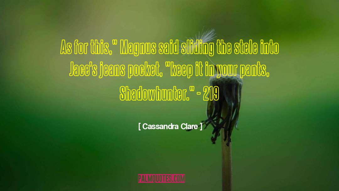 Bucherer Pocket quotes by Cassandra Clare