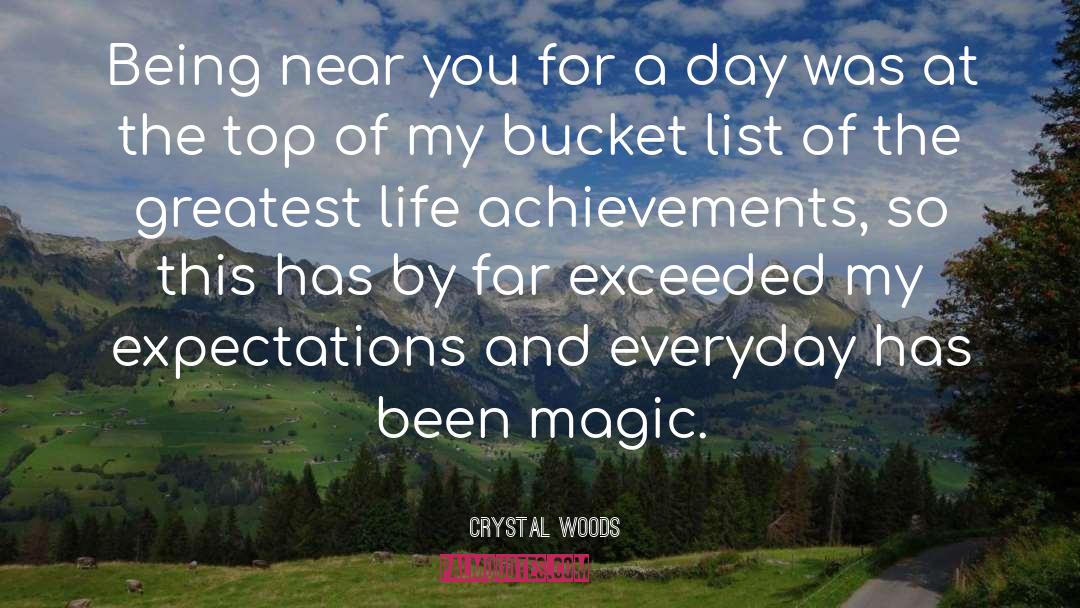 Bucket List quotes by Crystal Woods