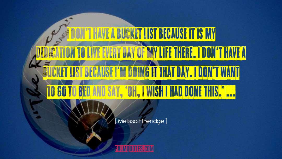 Bucket List quotes by Melissa Etheridge