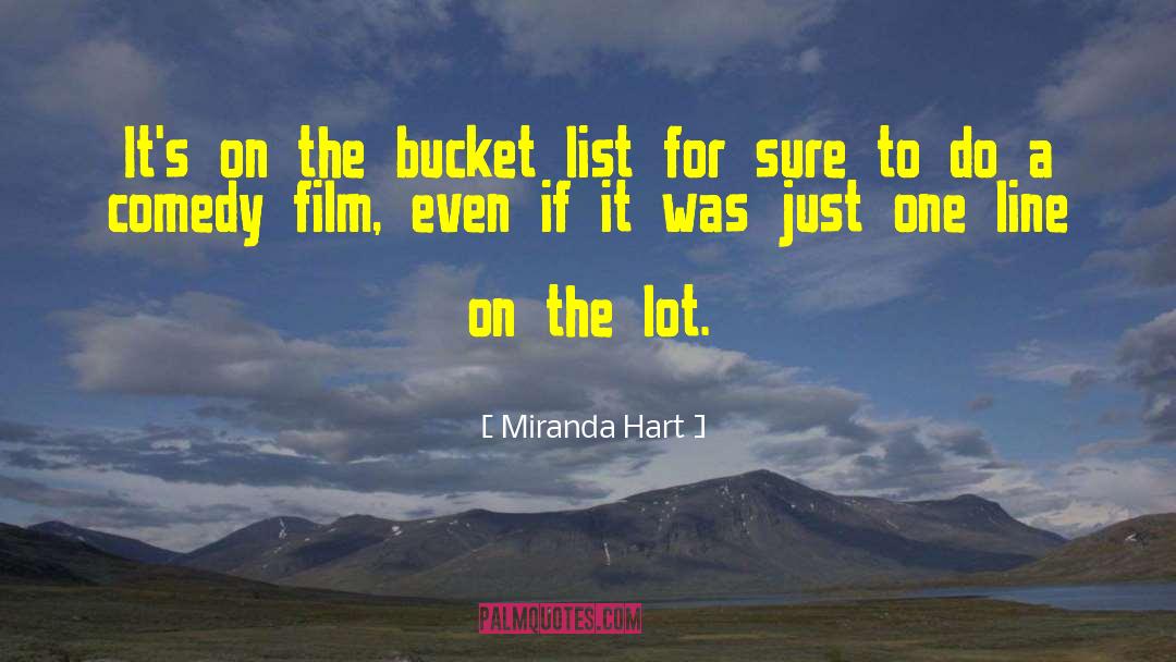 Bucket List quotes by Miranda Hart