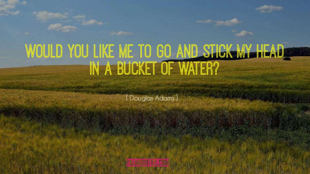 Bucket quotes by Douglas Adams