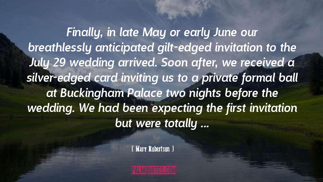 Buckingham Palace quotes by Mary Robertson