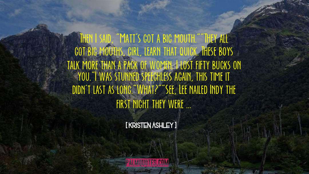 Bucks quotes by Kristen Ashley