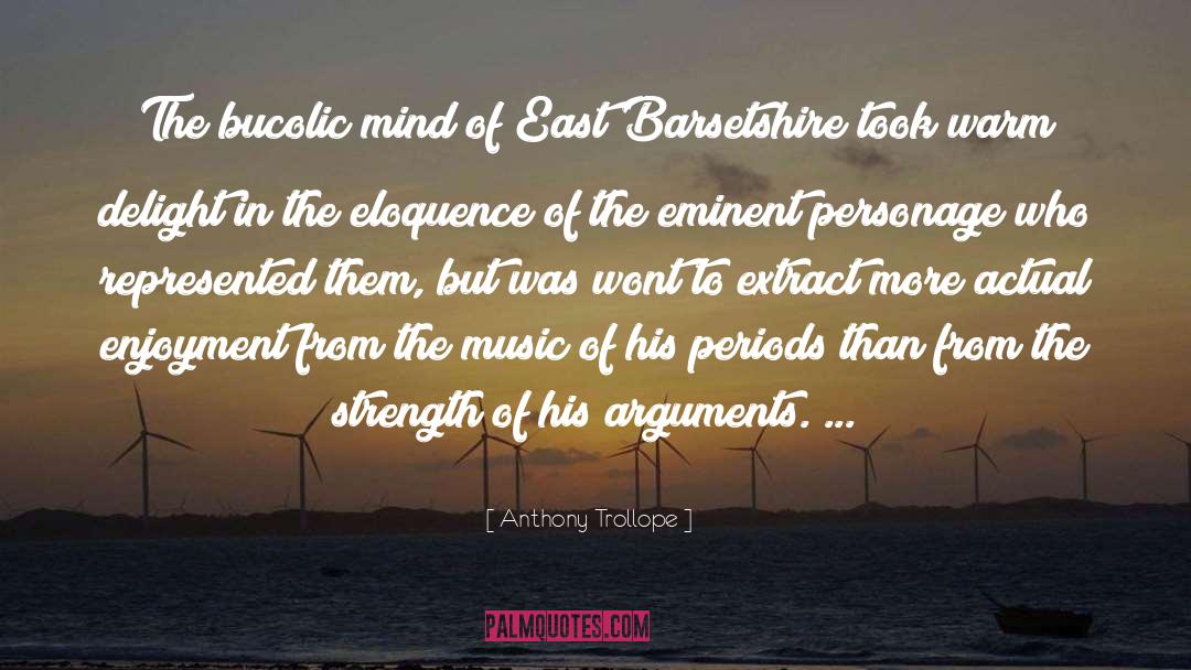 Bucolic quotes by Anthony Trollope
