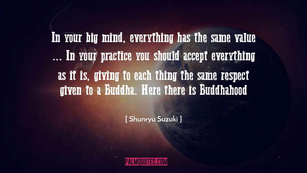 Buddhahood quotes by Shunryu Suzuki