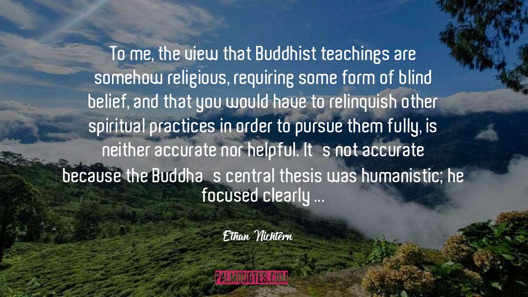 Buddhas quotes by Ethan Nichtern