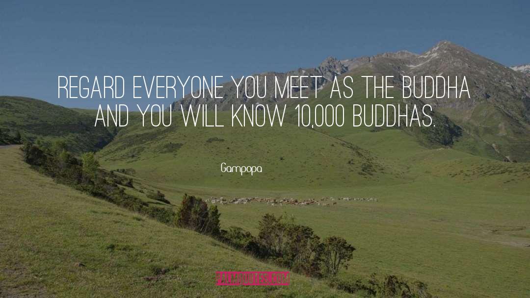 Buddhas quotes by Gampopa