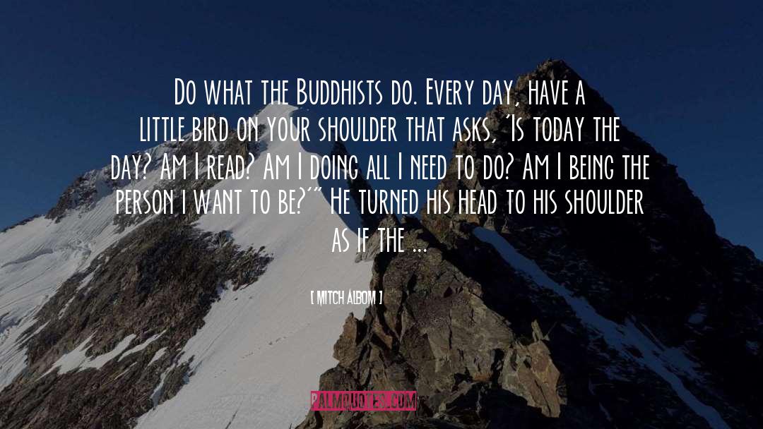 Buddhists quotes by Mitch Albom