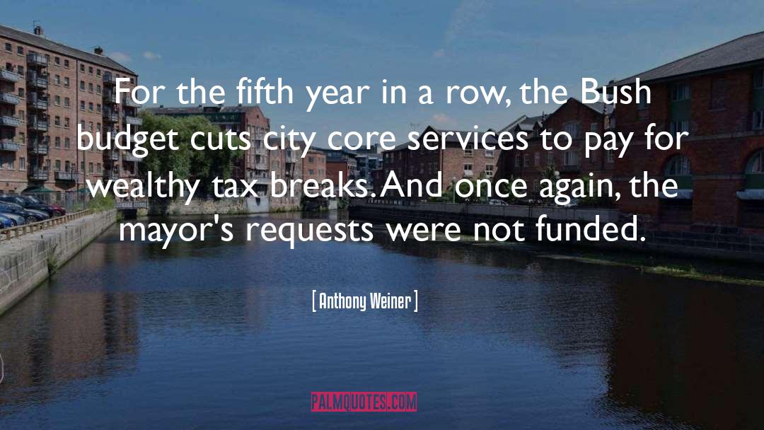 Budget Cuts quotes by Anthony Weiner