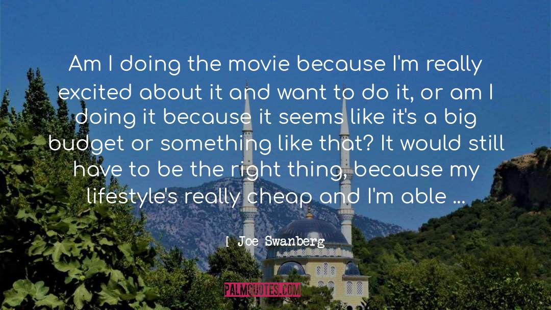 Budget quotes by Joe Swanberg