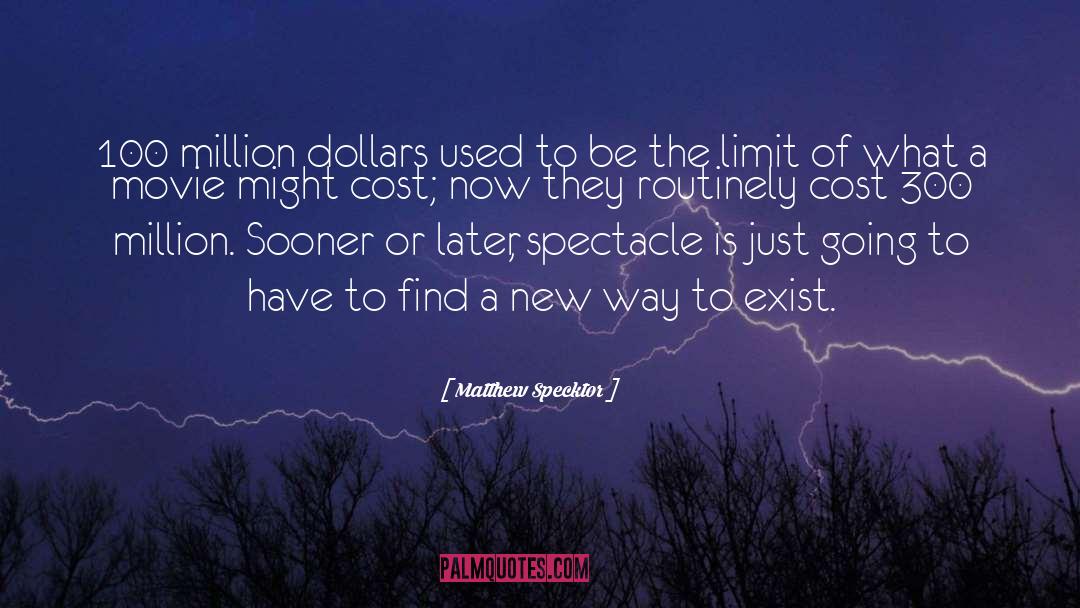 Budgeted Cost quotes by Matthew Specktor