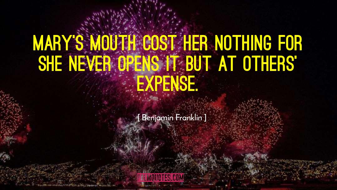 Budgeted Cost quotes by Benjamin Franklin