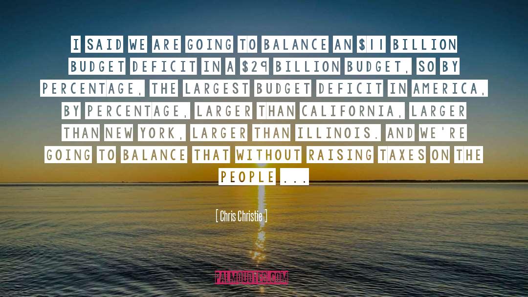 Budgets quotes by Chris Christie