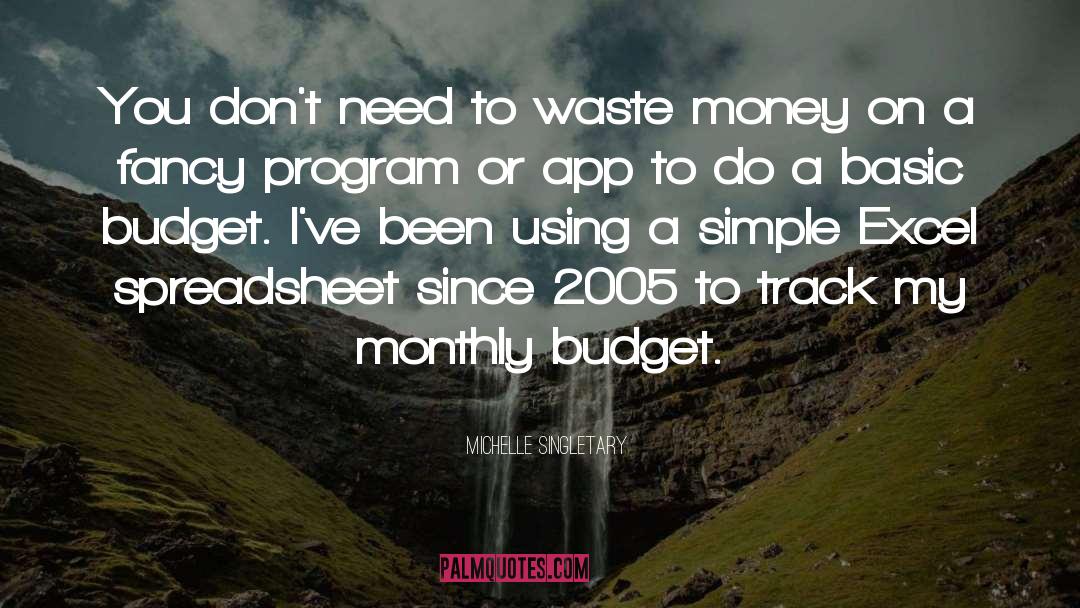 Budgets quotes by Michelle Singletary
