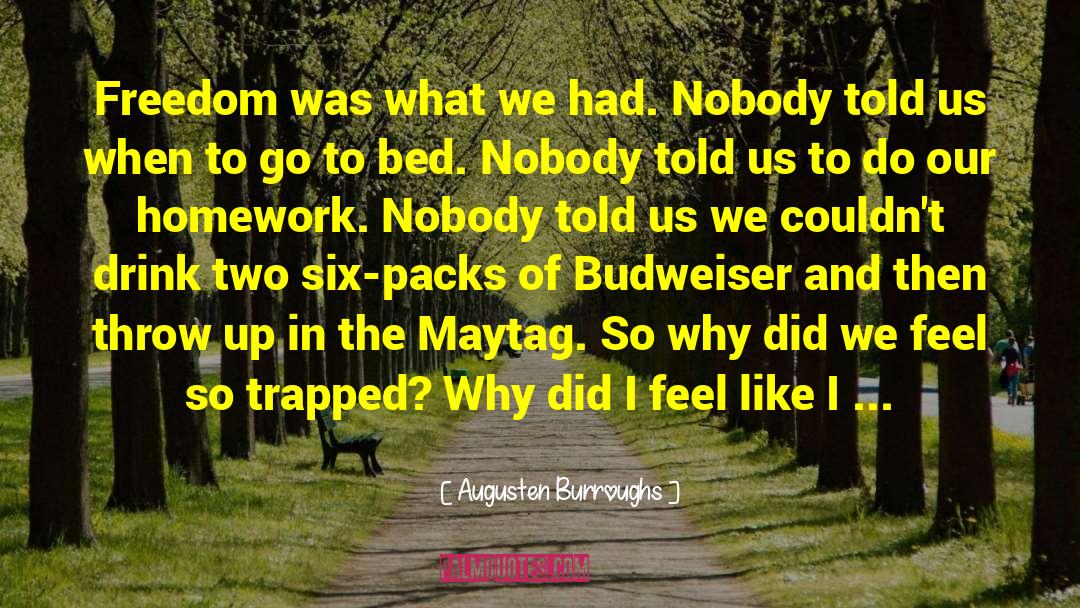 Budweiser quotes by Augusten Burroughs