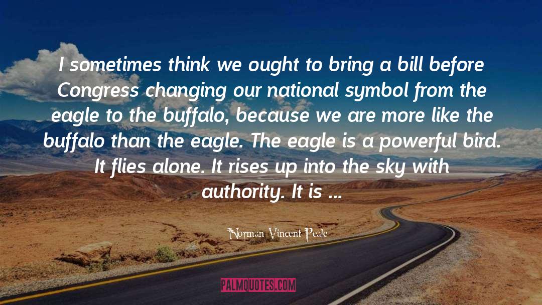 Buffalo quotes by Norman Vincent Peale
