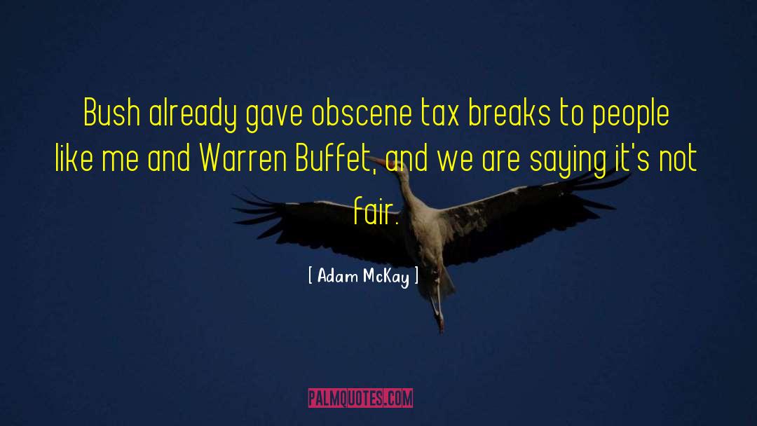 Buffet quotes by Adam McKay
