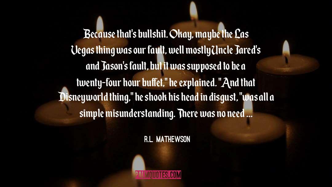Buffet quotes by R.L. Mathewson