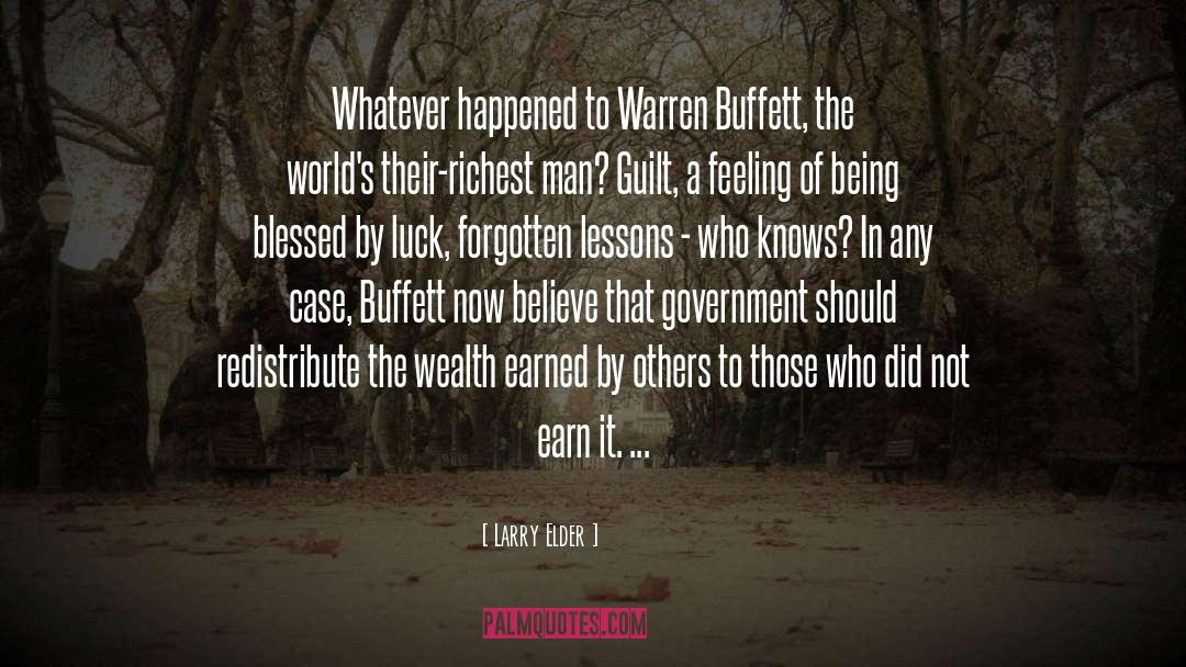 Buffet quotes by Larry Elder