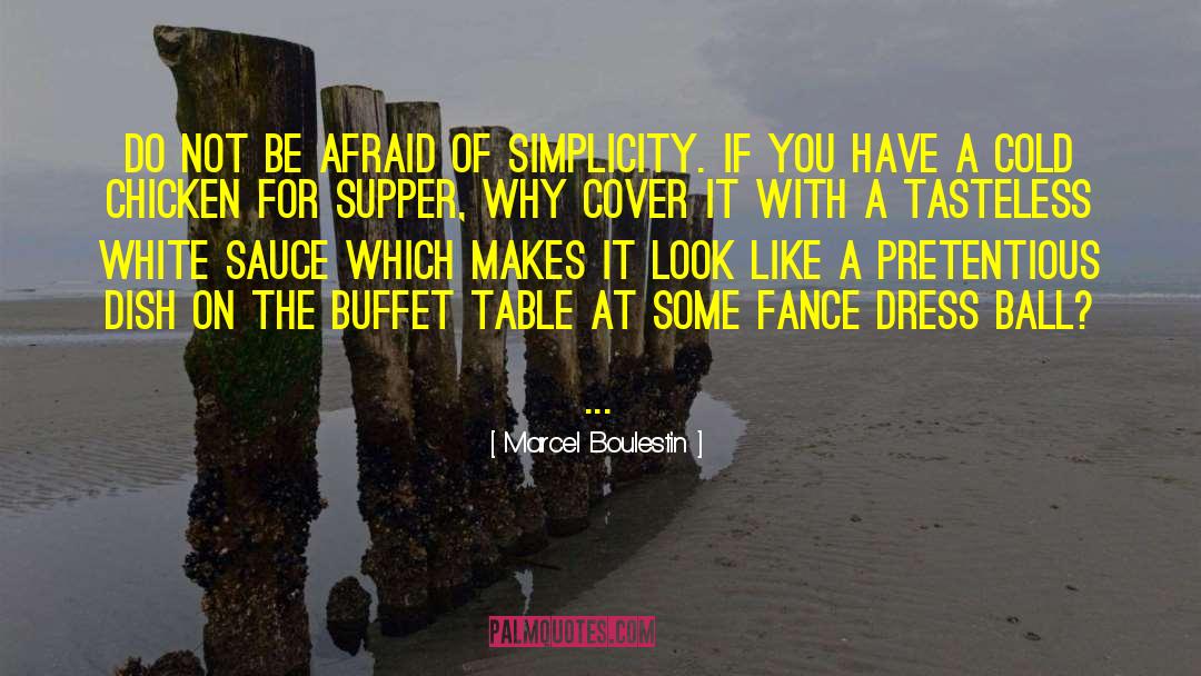 Buffets quotes by Marcel Boulestin