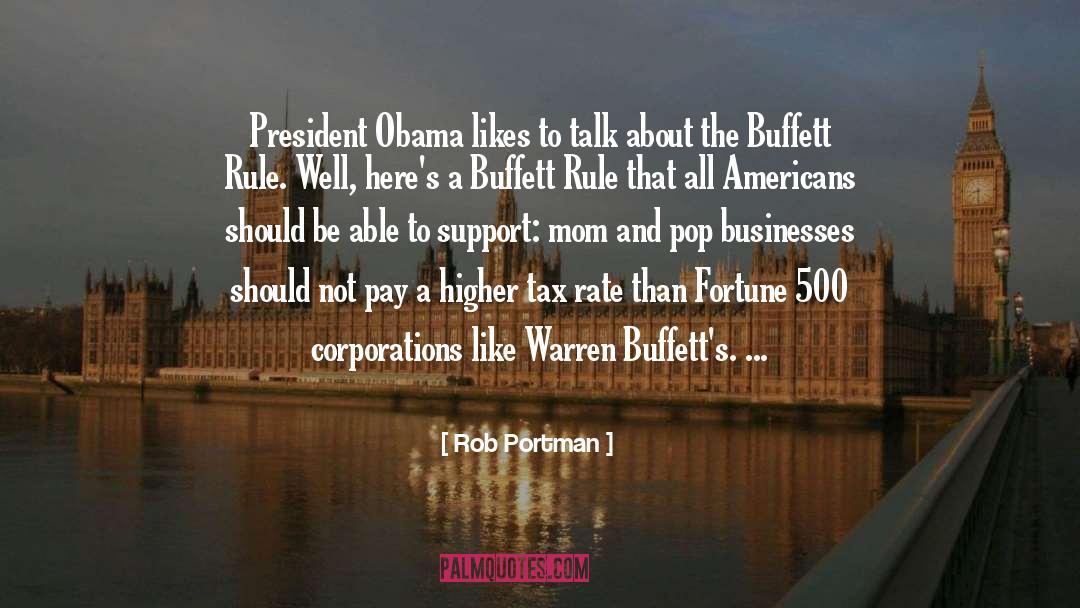 Buffetts quotes by Rob Portman