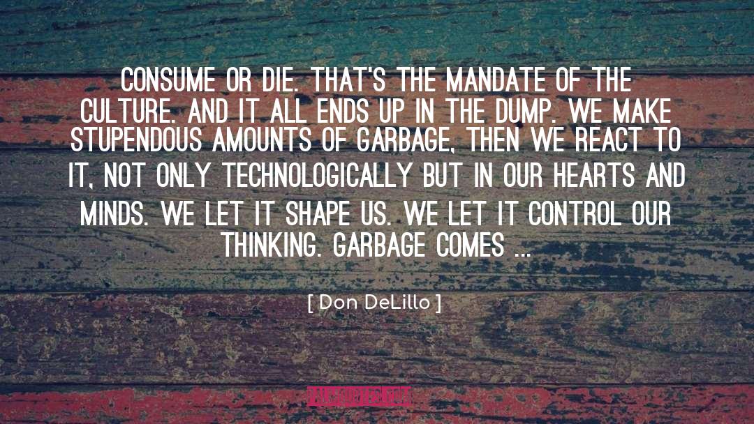 Buggered Garbage quotes by Don DeLillo