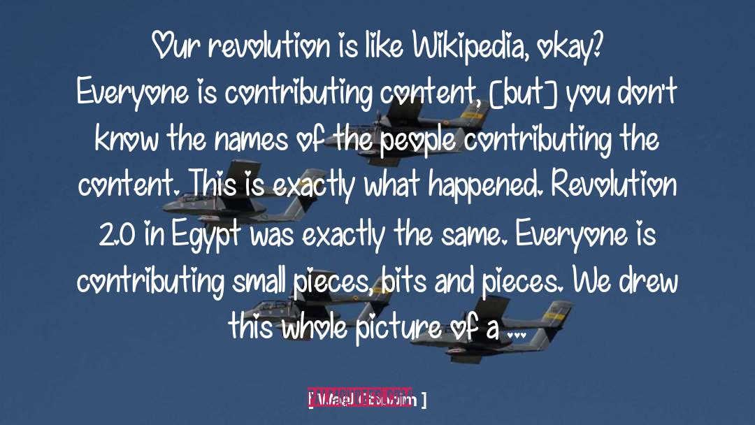 Buggles Wikipedia quotes by Wael Ghonim
