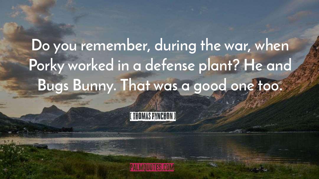 Bugs Buny quotes by Thomas Pynchon