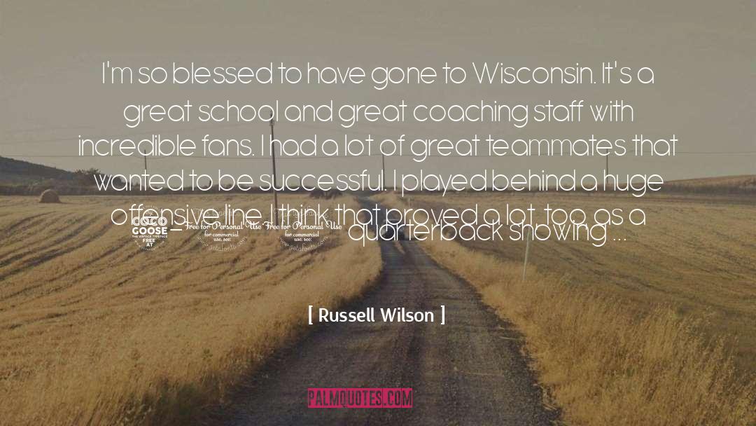 Buhrow Wisconsin quotes by Russell Wilson