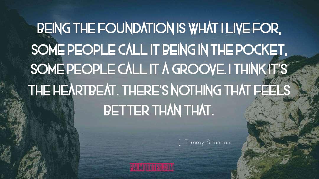 Build A Better Foundation quotes by Tommy Shannon