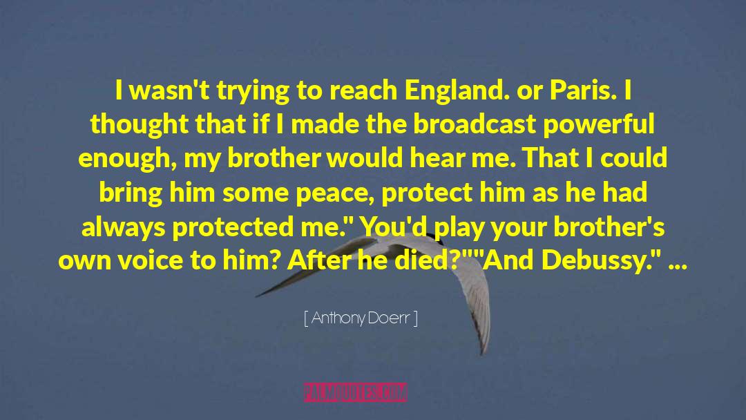 Build Peace quotes by Anthony Doerr