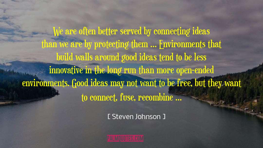 Build Walls quotes by Steven Johnson