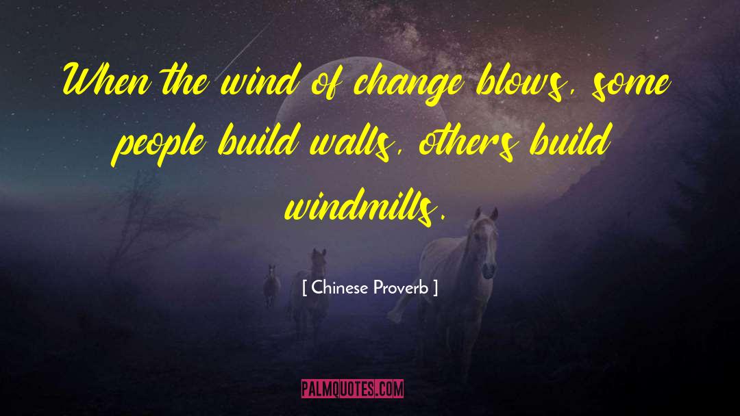 Build Walls quotes by Chinese Proverb