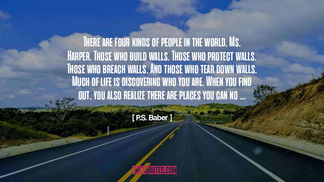 Build Walls quotes by P.S. Baber