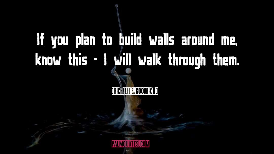 Build Walls quotes by Richelle E. Goodrich