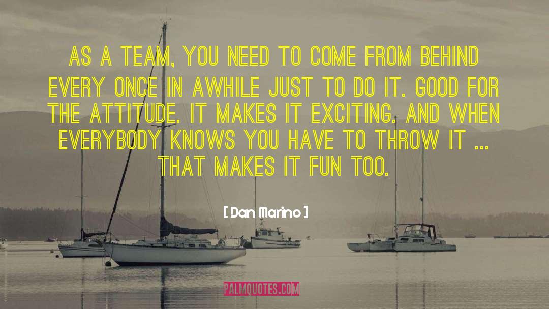 Building A Team quotes by Dan Marino