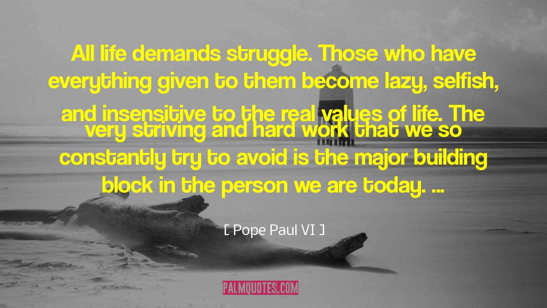 Building Block quotes by Pope Paul VI