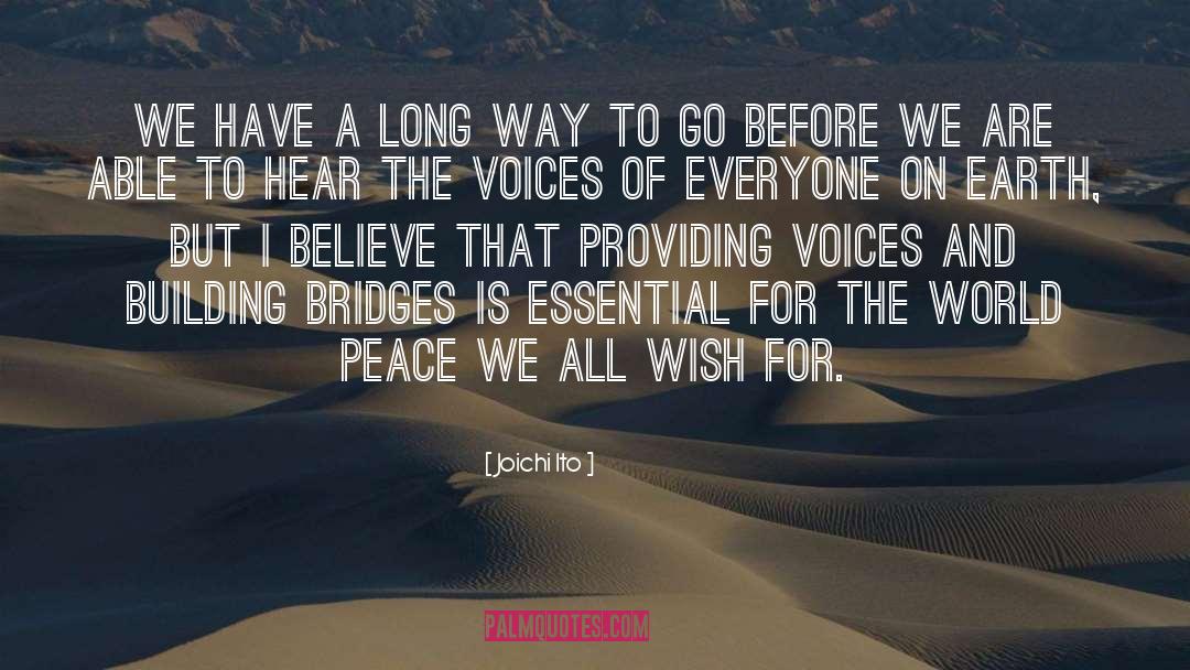 Building Bridges quotes by Joichi Ito