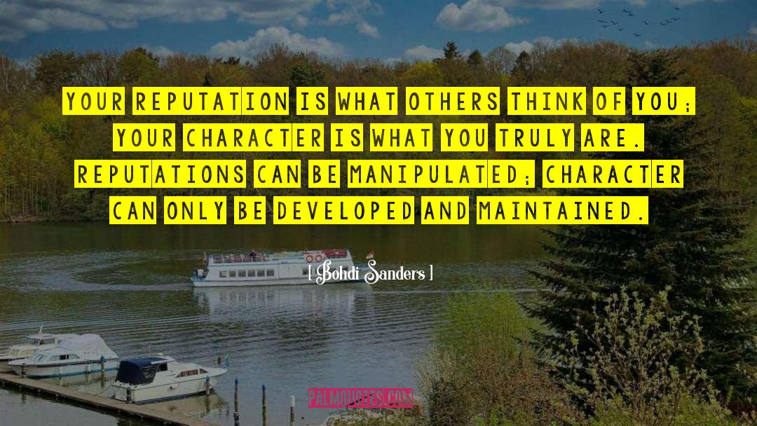 Building Character quotes by Bohdi Sanders