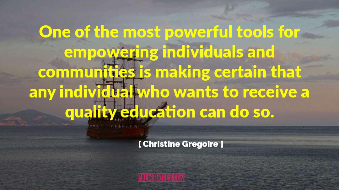 Building Community quotes by Christine Gregoire
