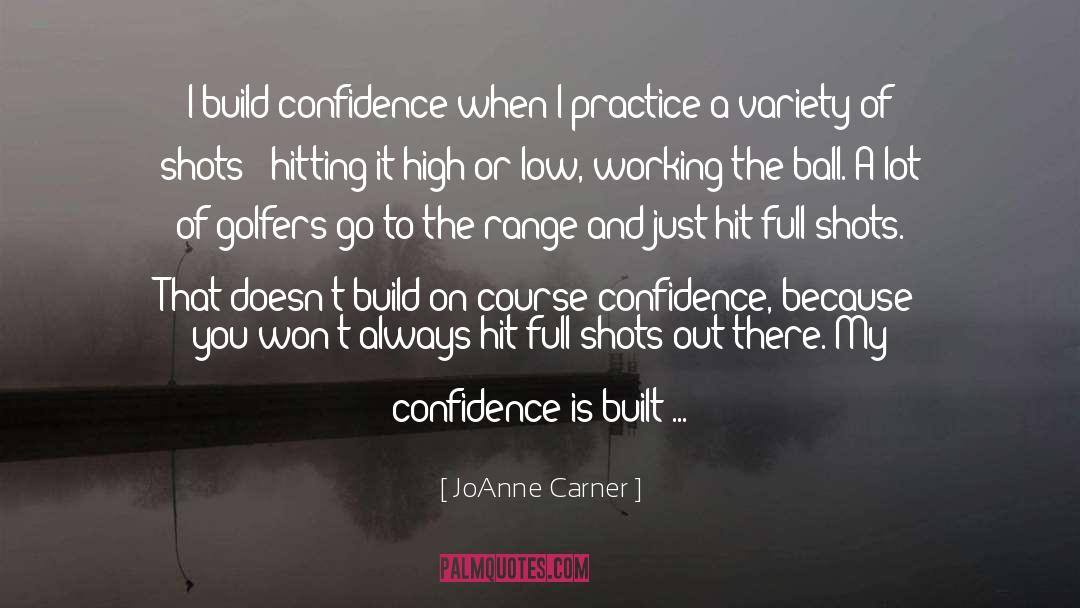 Building Confidence quotes by JoAnne Carner