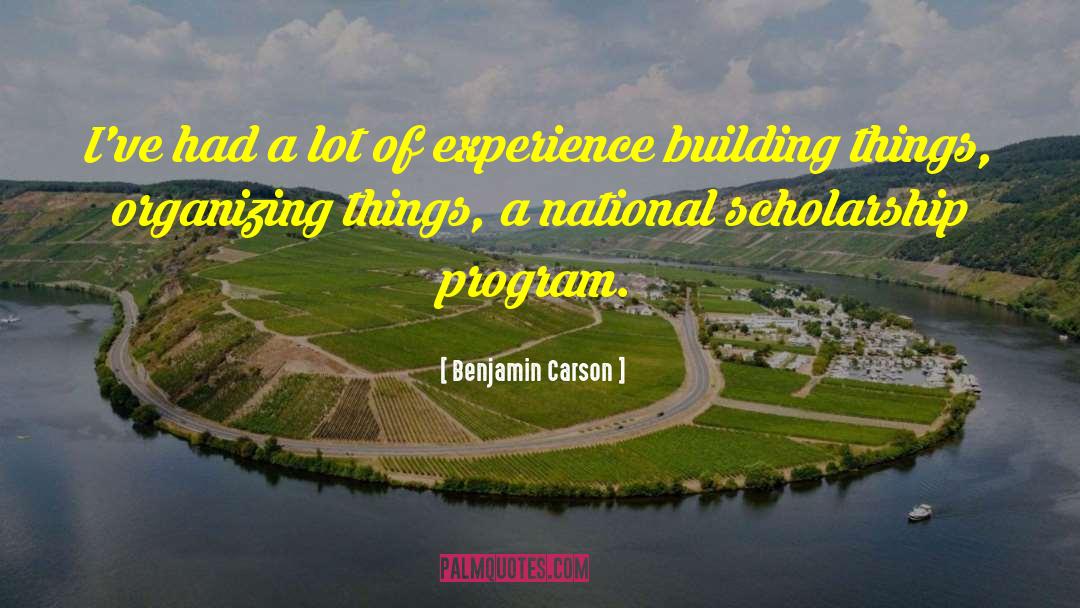 Building Things quotes by Benjamin Carson
