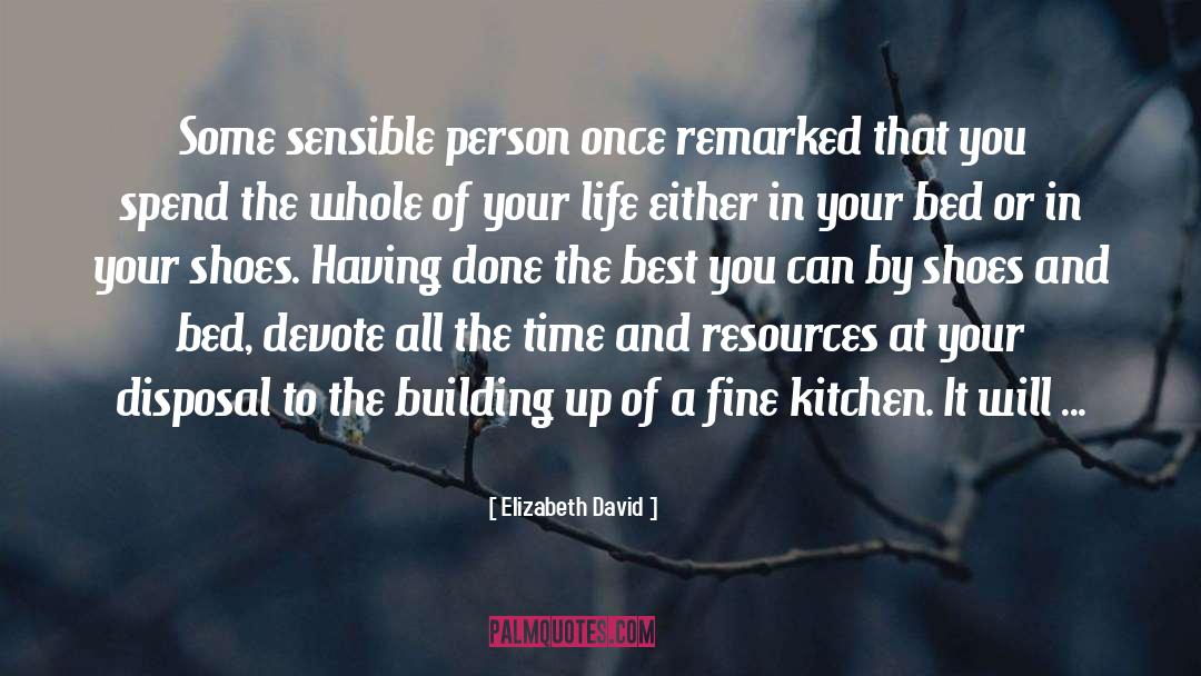 Building Up quotes by Elizabeth David